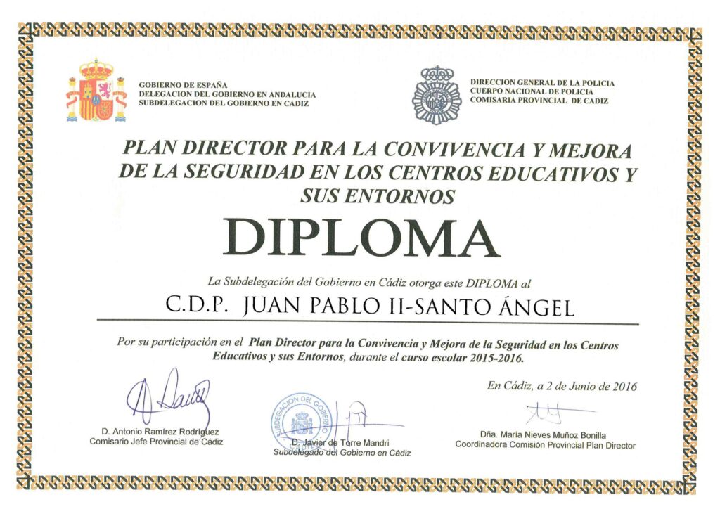 DIPLOMA PREMIO